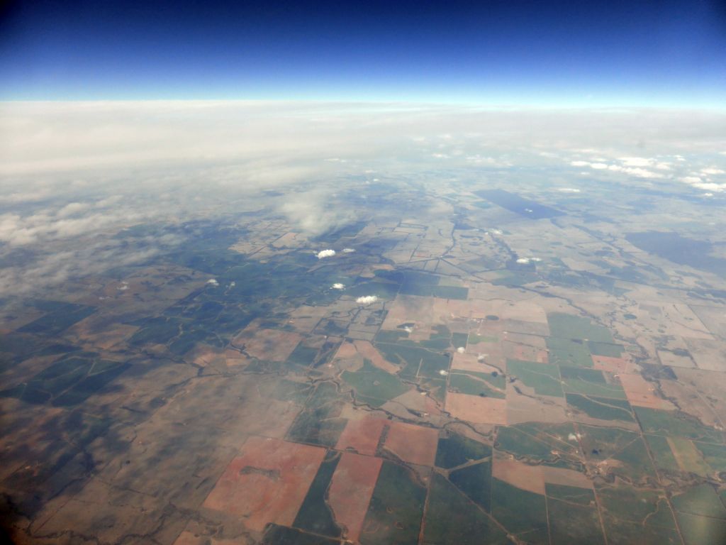 Southwood National Park and surroundings, viewed from the airplane from Cairns