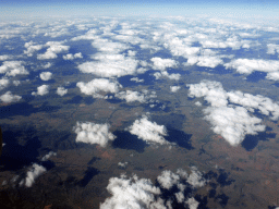Landscape near Tamworth, viewed from the airplane from Cairns
