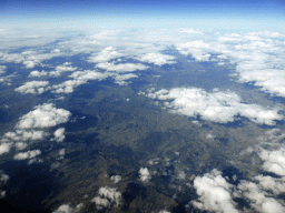 Hills at the Barrington Tops National Park, viewed from the airplane from Cairns