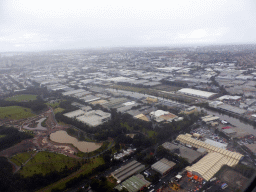 Sydney Park, the Alexandra Canal and surroundings, viewed from the airplane from Cairns