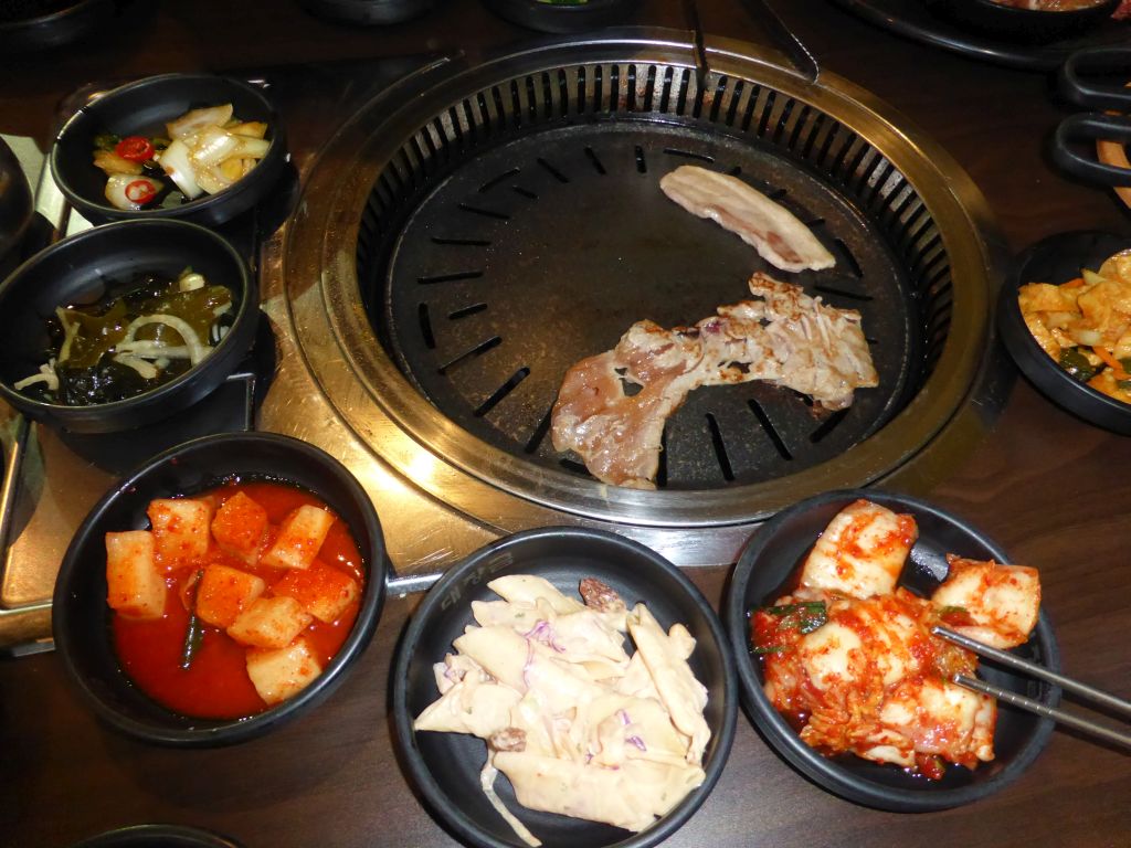 Dinner at the Dae Jang Kum Korean BBQ restaurant