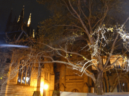 South side of St. Andrew`s Cathedral at Bathurst Street, by night