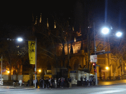 Southeast side of St. Andrew`s Cathedral at the corner of George Street and Bathurst Street, by night