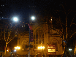 Front of St. Andrew`s Cathedral at George Street, by night