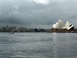 The Sydney Harbour, the Mattawunga neighbourhood and the Sydney Opera House, viewed from the Circular Quay Wharf