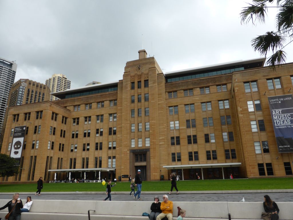 The First Fleet Park and the front of the Museum of Contemporary Art Australia