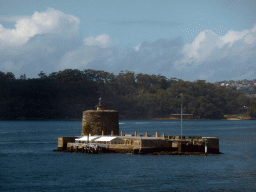 Fort Denison in the Sydney Harbour, viewed from the Northern Foyer of the Concert Hall at the Sydney Opera House