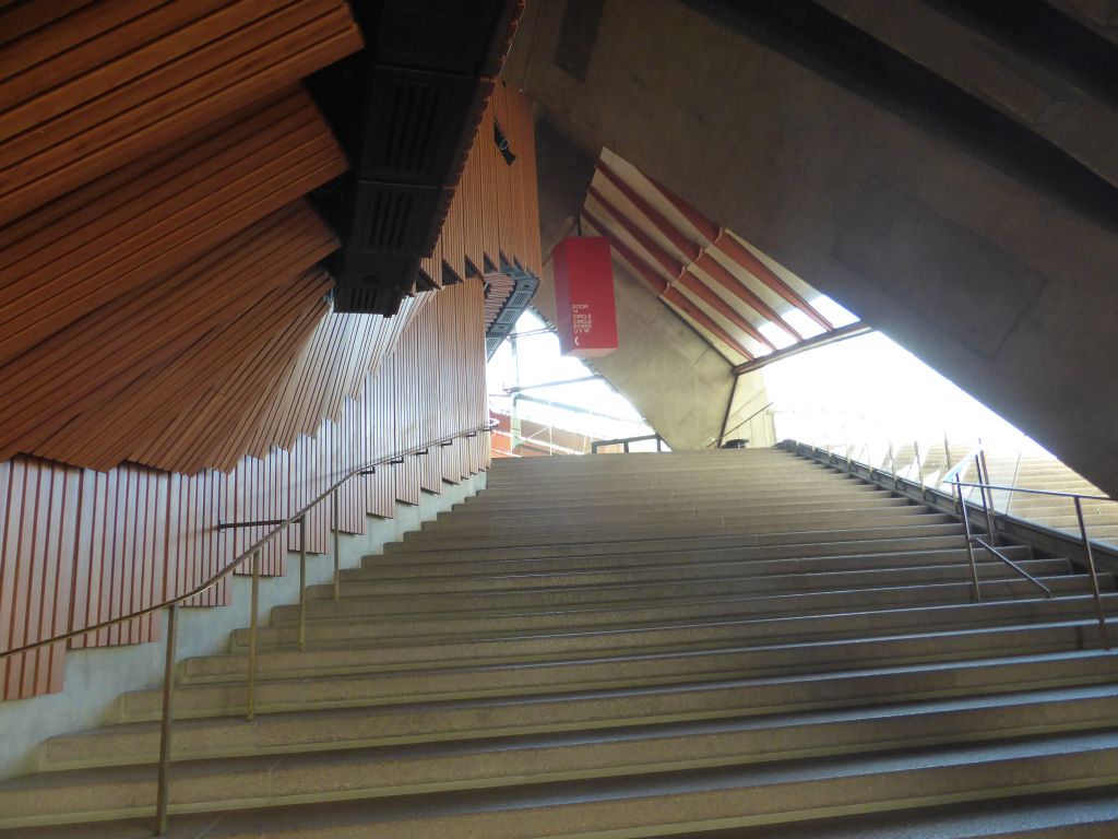 Staircase at the east side of the Concert Hall at the Sydney Opera House