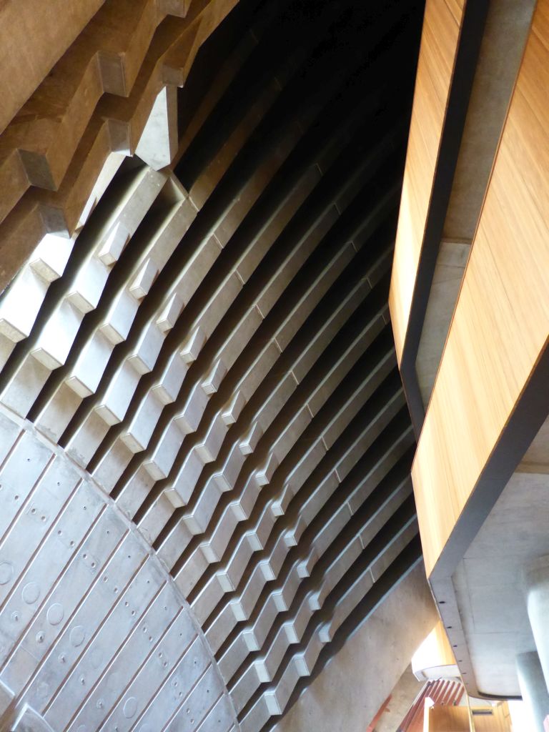 Ceiling above the staircase at the east side of the Concert Hall at the Sydney Opera House