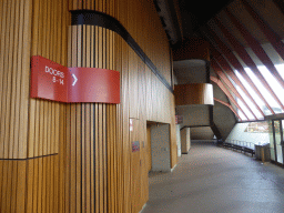 Hallway and staircase at the east side of the Concert Hall at the Sydney Opera House