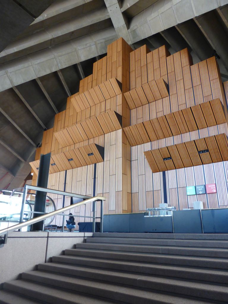 Wall at the Lobby of the Concert Hall at the Sydney Opera House