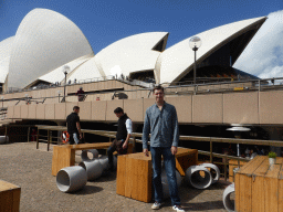 Tim at the Lower Concourse, with a view on the Sydney Opera House