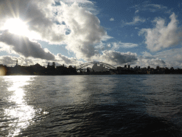 The Sydney Harbour, the Sydney Opera House and the Sydney Harbour Bridge, viewed from the central eastern part of the Royal Botanic Gardens