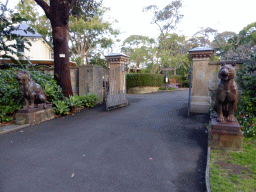 The Lion Gate leading to the Lion Gate Lodge at the Royal Botanic Gardens