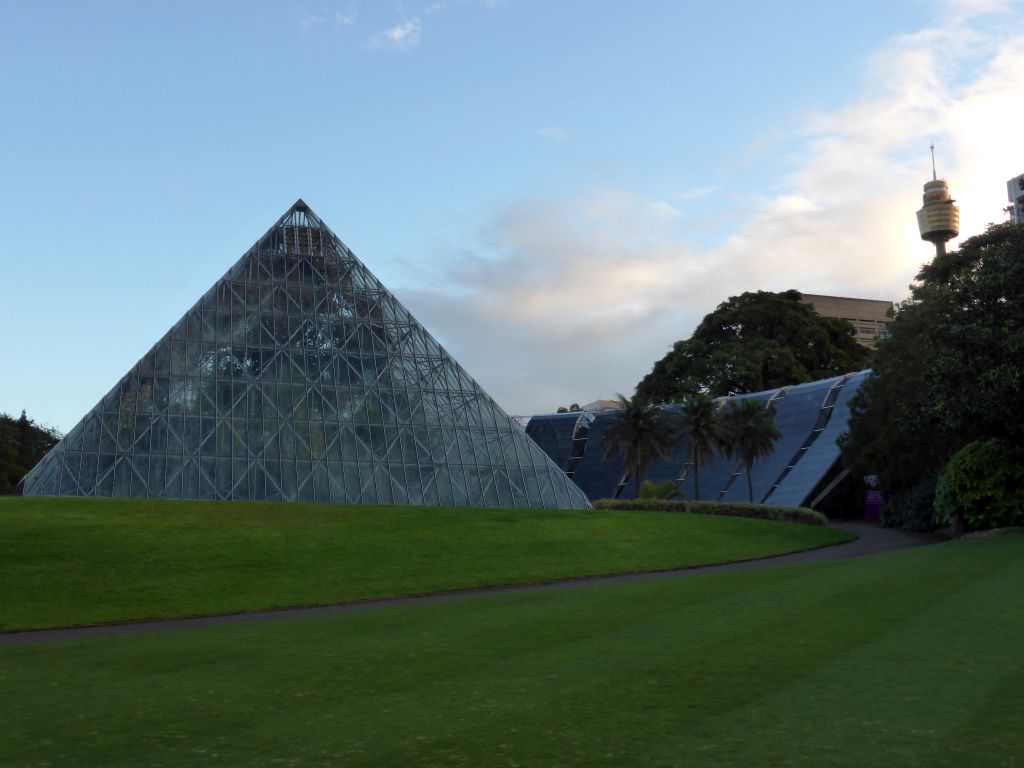 Grassland and the Sydney Tropical Centre at the Royal Botanic Gardens, and the Sydney Tower