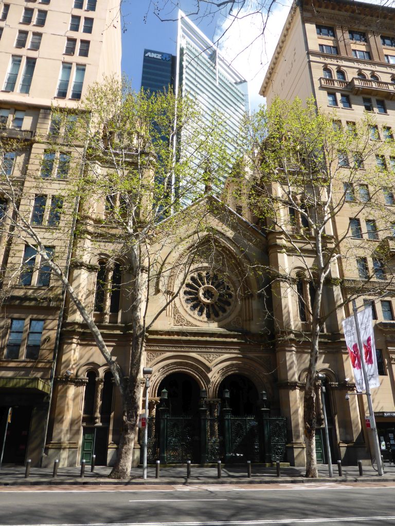 Front of the Great Synagogue at Elizabeth Street