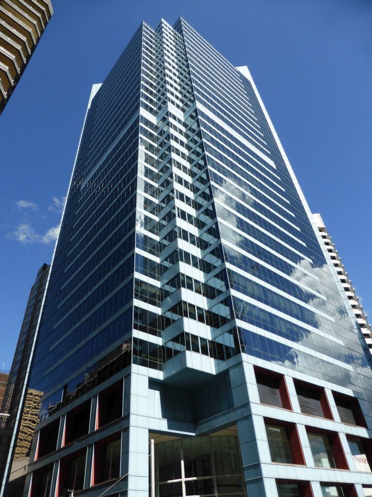 The BT Tower at the crossing of Market Street and Kent Street