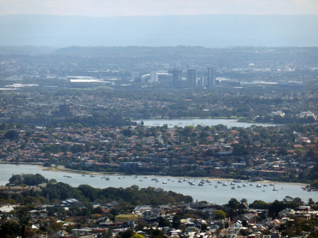 The Iron Cove, the Canada Bay and the Sydney Olympic Park, viewed from the Sydney Tower