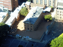 The Hyde Park Barracks Museum, viewed from the Sydney Tower