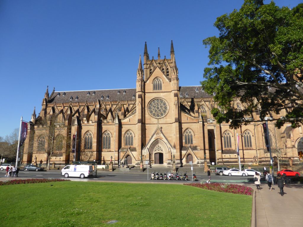 College Street and the west side of St. Mary`s Cathedral