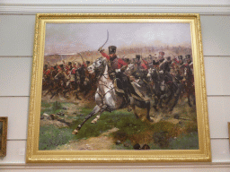 Painting `Vive L`Empereur` by Edouard Detaille, at the Ground Floor of the Art Gallery of New South Wales, with explanation