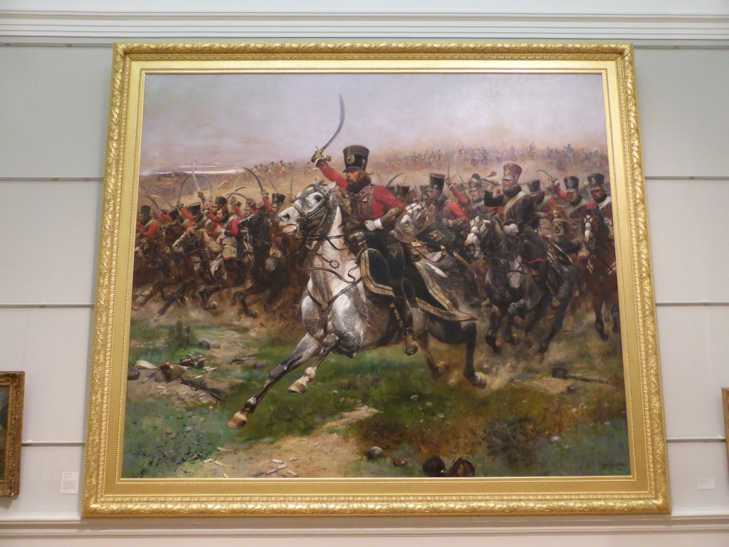 Painting `Vive L`Empereur` by Edouard Detaille, at the Ground Floor of the Art Gallery of New South Wales, with explanation