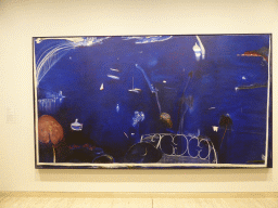 Painting `The Balcony 2` by Brett Whiteley, at the Ground Floor of the Art Gallery of New South Wales, with explanation