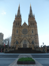 Front of St. Mary`s Cathedral at Cathedral Square