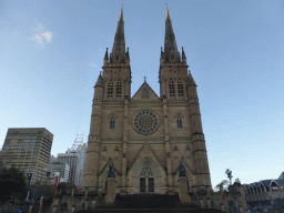 Front of St. Mary`s Cathedral at Cathedral Square