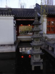 Buildings and ponds at the Chinese Garden of Friendship at Darling Harbour