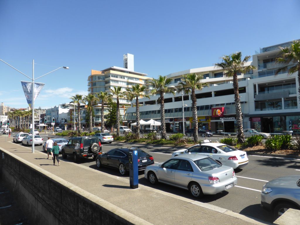 Buildings and trees at Campbell Parade