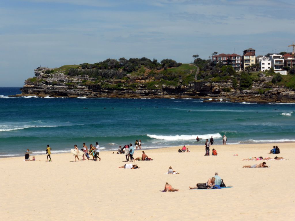 Southwest side of Bondi Beach, with Marks Park