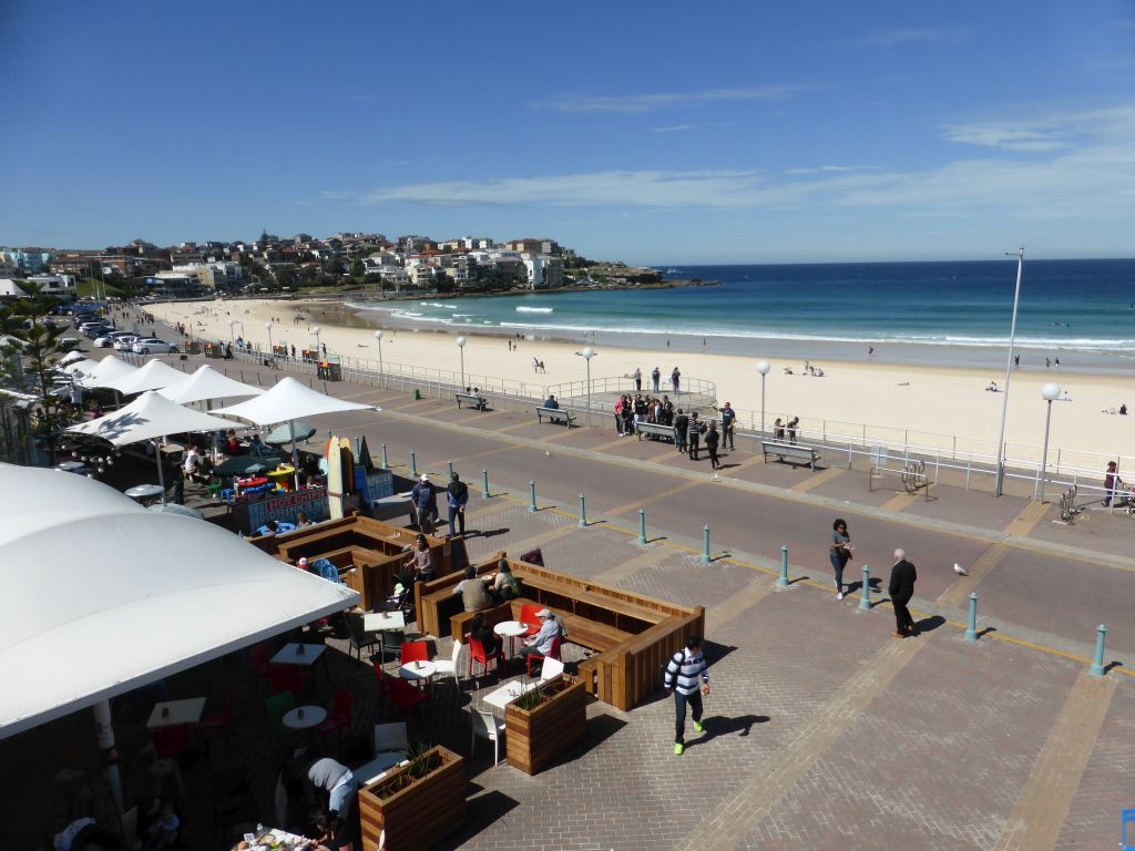 Northeast side of Bondi Beach, viewed from the Upper Floor of the Bondi Pavilion