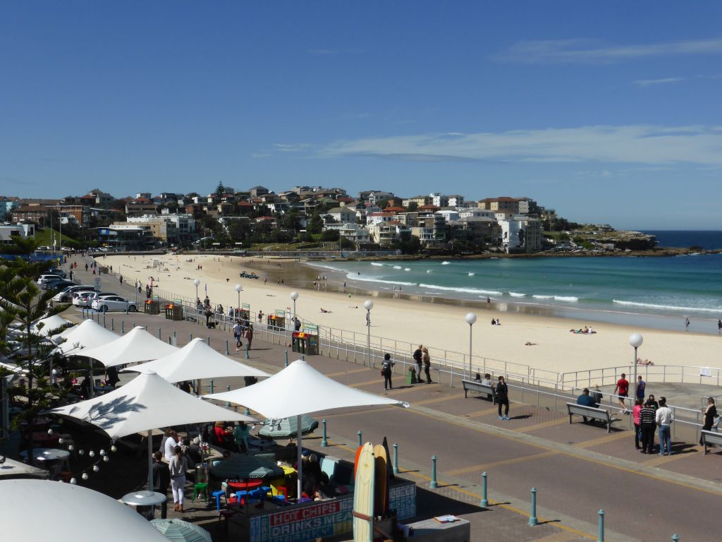 Northeast side of Bondi Beach, viewed from the Upper Floor of the Bondi Pavilion