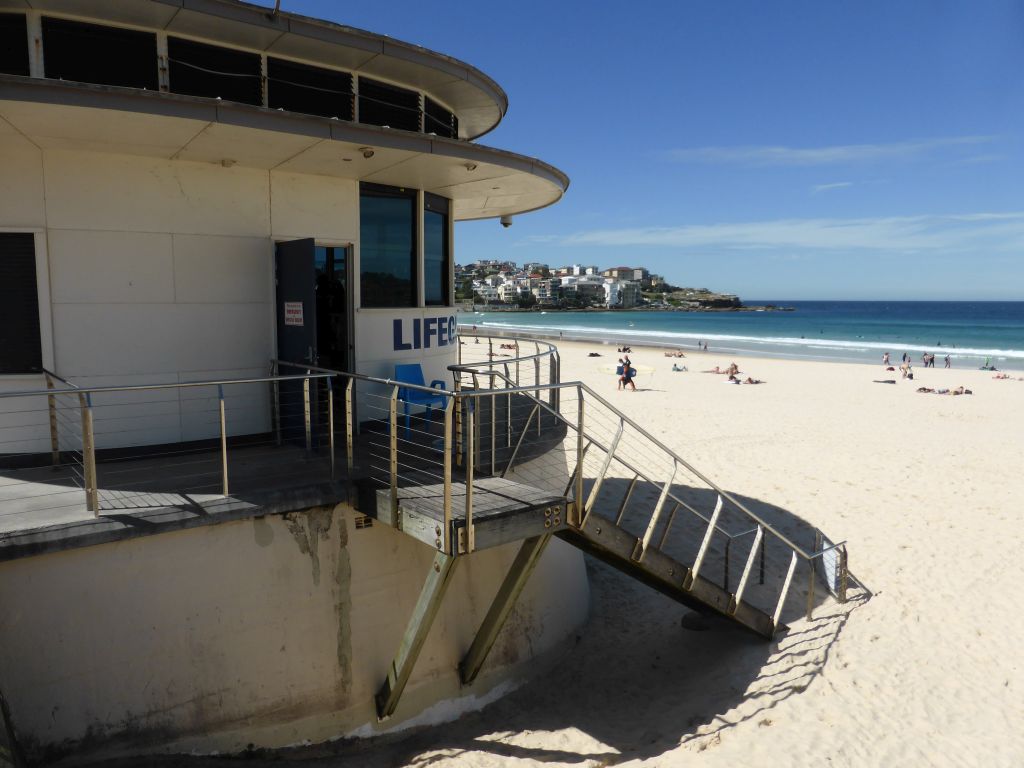 Lifeguard Tower and the northeast side of Bondi Beach