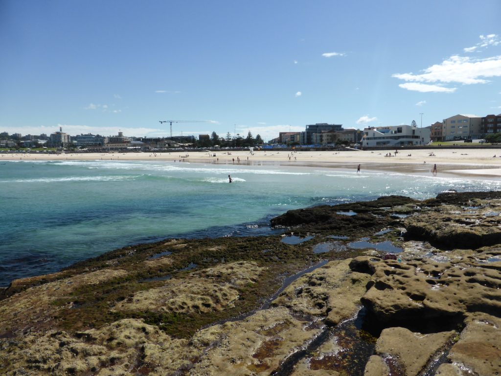 Bondi Beach, viewed from the North Bondi Rocks