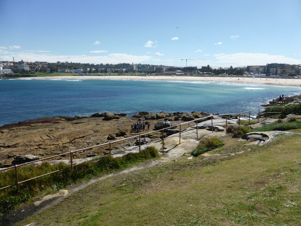 Bondi Beach and the North Bondi Rocks, viewed from the Ray O`Keefe Reserve