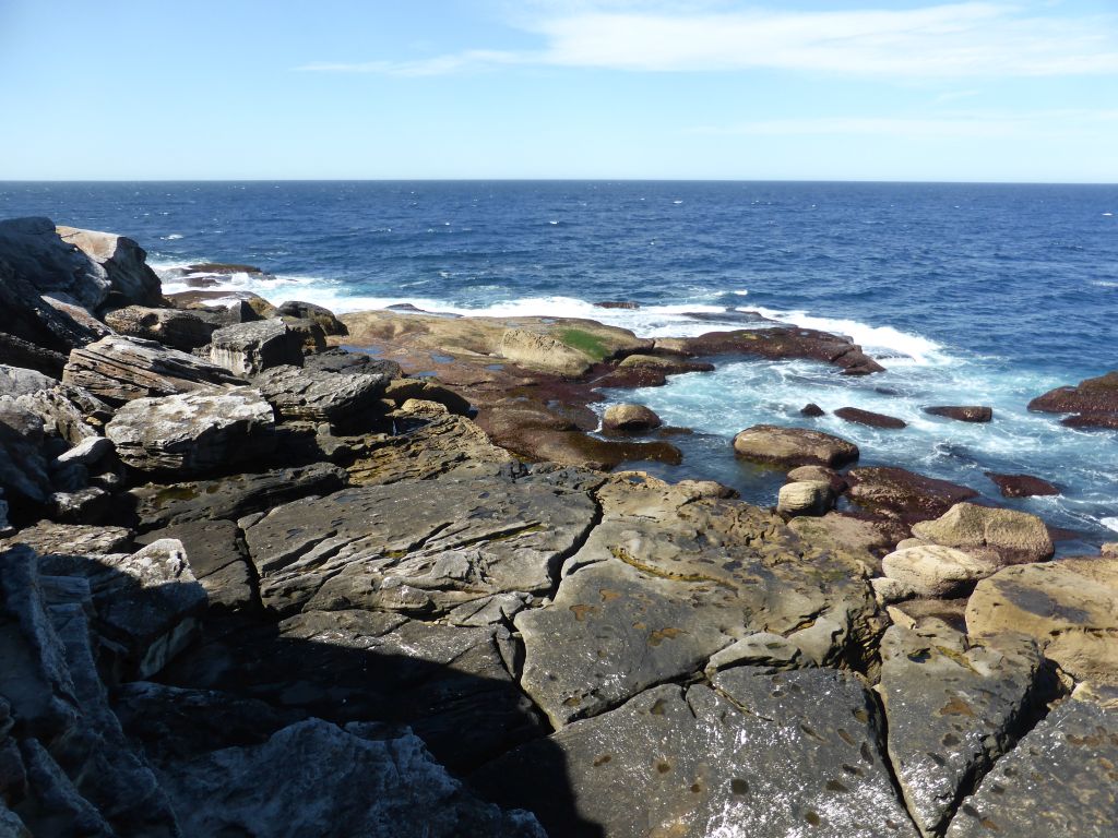 The North Bondi Rocks, viewed from the Sam Fiszman Park