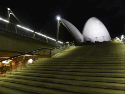 Staircase at the southeast side of the Sydney Opera House, by night