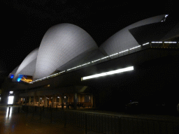 West side of the Sydney Opera House, by night