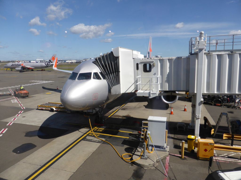 Our Jetstar airplane at Sydney Airport