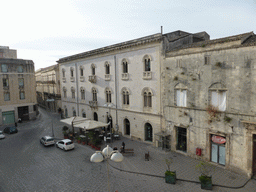 The Piazza Archimede square, viewed from my room in the Archimede Bed and Breakfast