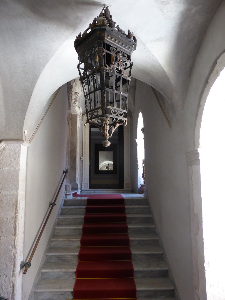 Staircase at the Palazzo Borgia del Casale palace