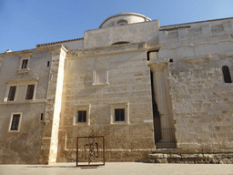 North side of the Duomo di Siracusa cathedral at the Piazza Minerva square