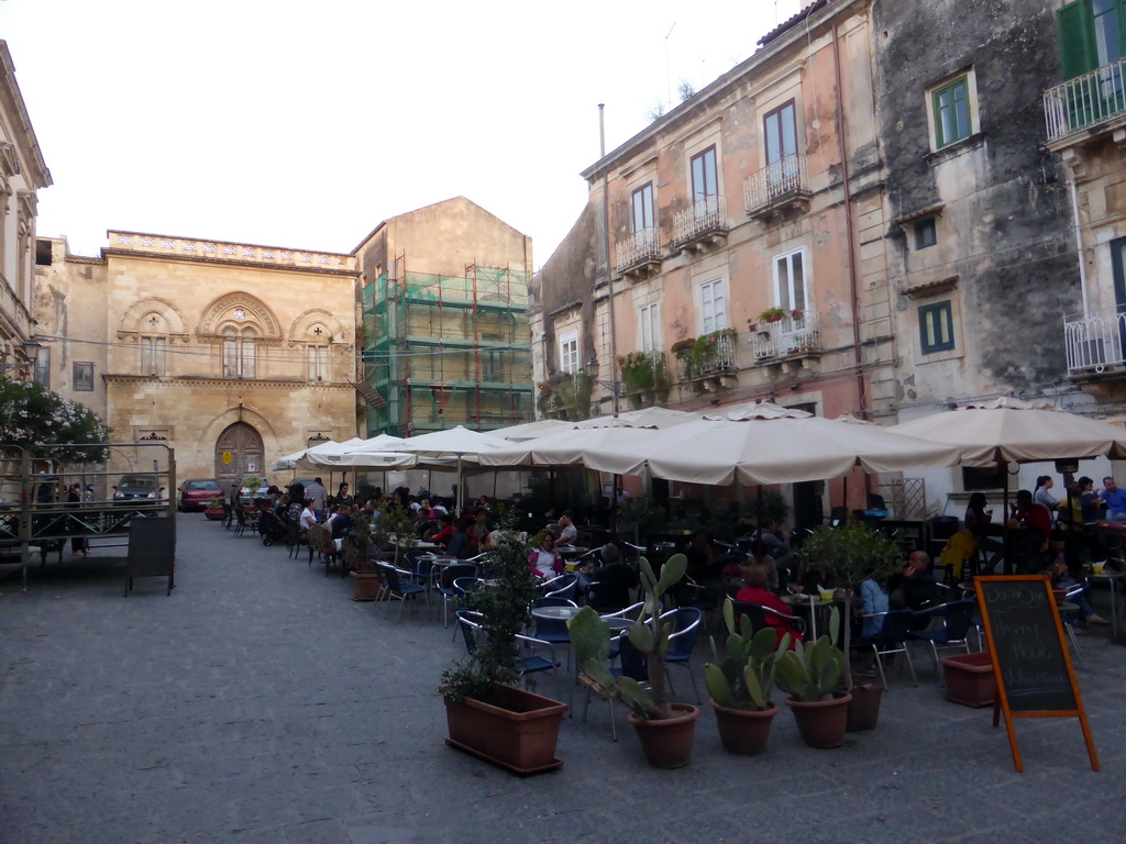 The Piazzetta San Rocco square, at sunset
