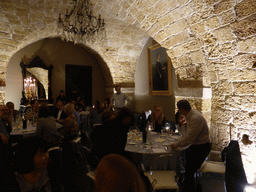 Course participants having dinner at the Ristorante Regia Lucia restaurant at the Piazza Duomo square