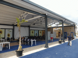 Building used for the team building exercise at the Lido Sayonara beach at the village of Fontane Bianche