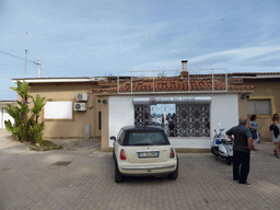 Front of the building used for the team building exercise at the Viale dei Lidi at the village of Fontane Bianche