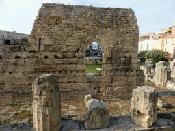 Wall and columns at the Temple of Apollo at the Largo XXV Luglio square