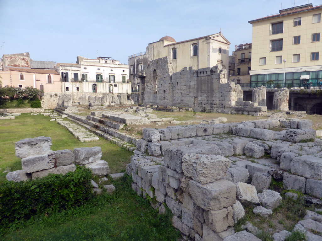 The Temple of Apollo at the Largo XXV Luglio square